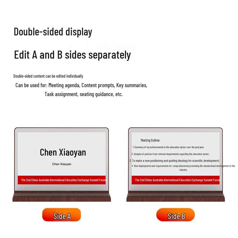 Bisite 7.5-inch Smart E-ink Conference Table Card (CN Version)