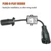 Usa To European Trailer Light Converter 7 Way Flat Socket (us Vehicle) To 13-pin Round Plug (eu Tra