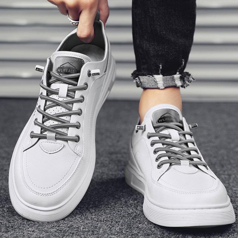 Sneaker Frühling Herbst Atmungsaktiv Massage Leder Freizeitschuhe Slipper Herren Flats Schuhe Leicht Wanderschuh Tenis Masculino