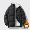 Dicke, mit Baumwolle gefütterte Winterjacke für Herren, warme, lockere Passform für junge Männer