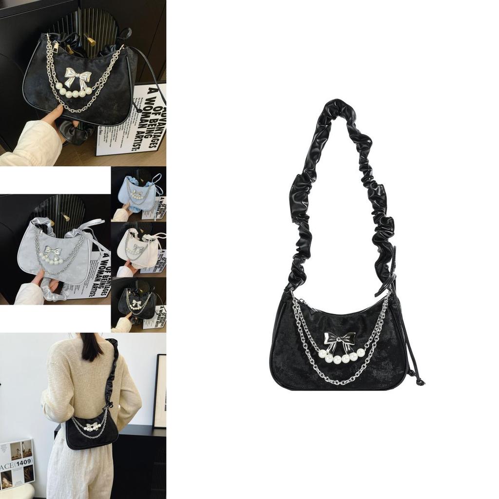 Stylish Chic Crescent Shoulder Bag 2024 Trendy Summer Pu Crossbody Bag