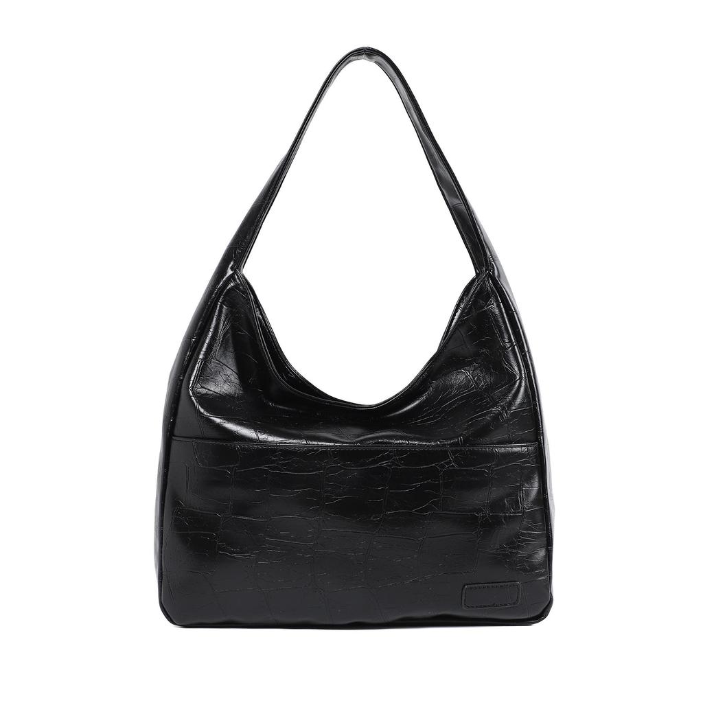 New Niche Trendy Fashionable Simple Casual Shoulder Bag Retro Class Commuting Large Capacity Tote Bag