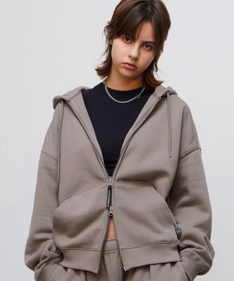 Kulte Aurora Reflective Zip-Up Hoodie Beige