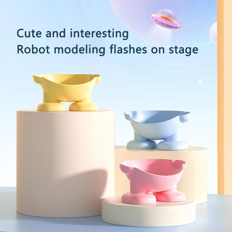 Cute Pet Bowl Tilted Cat Food Bowl Whisker Friendly, Anti Vomiting, Slanted Macarons Series Cat Bowls Indoor Pet Supplies