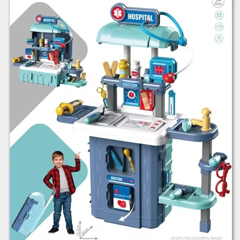 

Набор доктора для ребенка, игровой набор доктора для малыша со стетоскопом, медицинский игровой набор, игрушка для мальчика, девочки, рождественский подарок на день рождения