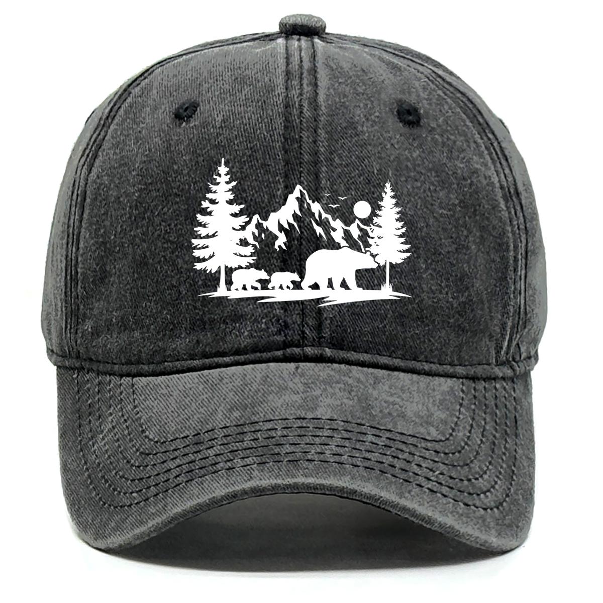 

Лесные Горы Бейсболка Регулируемая Винтажная Снэпбэк Солнечная Шляпа для Альпинизма Тенниса Улицы Легкий Дизайн