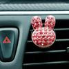 MR TEA  Diamond Metal Crown Cross Rabbit Car Styling Air Freshener Perfume For Car Air Condition Vent Smell Toys Accrssories