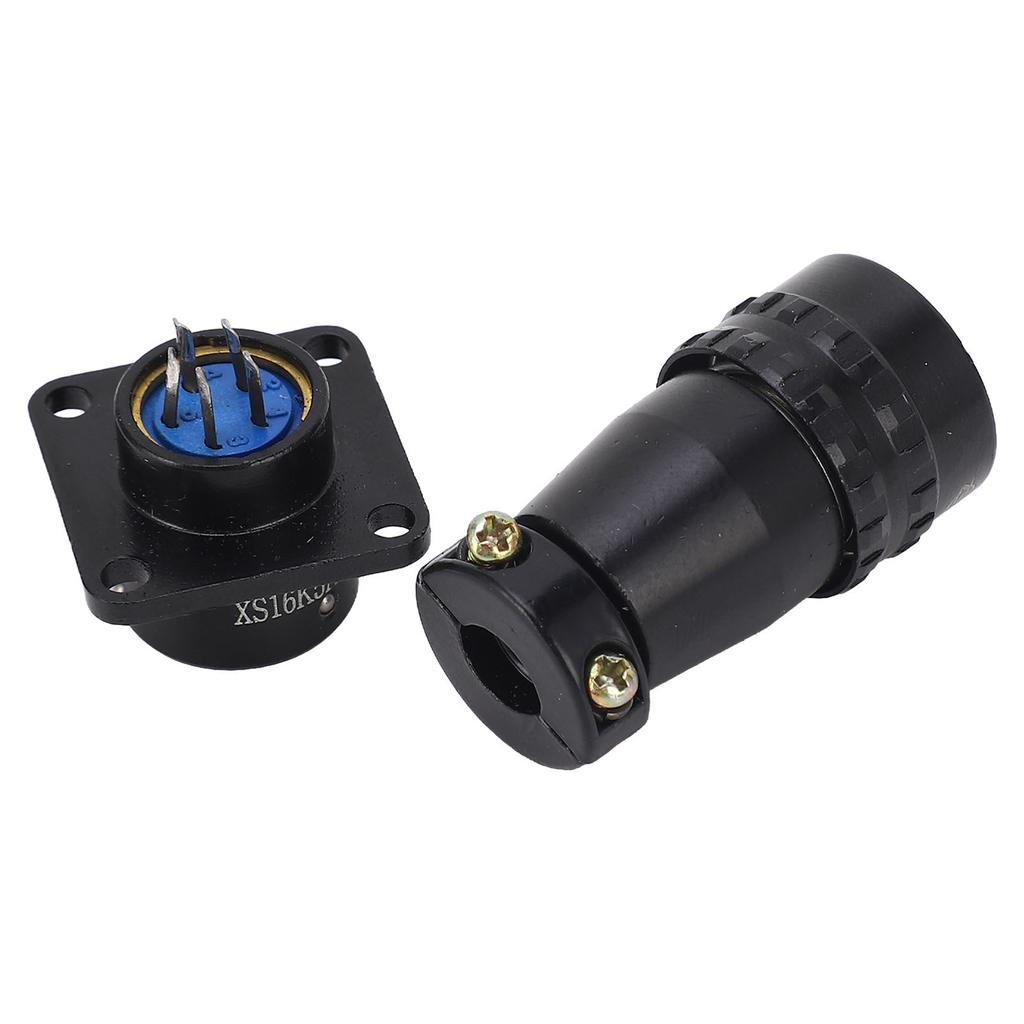 Luftfart Plugg Sokkel 5 Pin Hannplugg Hunnkontakt Messingkontakt AC 400V for Strøm