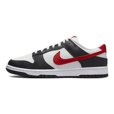 Dunk Low Czarne Białe Czerwone Męskie Sneakersy University-Red FB3354-001