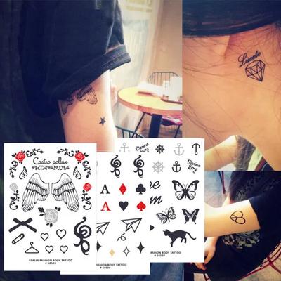 Mode-Tattoo-Wassertyp - 8 Arten von Tattoo-Aufklebern