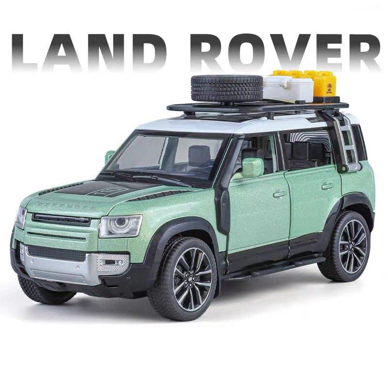 1/32 Range Rover Defender SUV Legierung Auto Modell Die-Cast Metall Simulation Geländefahrzeuge Auto Modell Ton und Licht Kinderspielzeug Geschenk