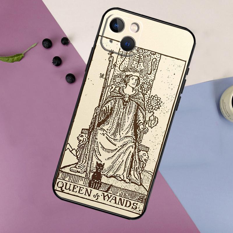 Tarot Card Astrology Sun Moon Case For iPhone 15 14 13 12 11 Pro Max Plus X XS Max XR 7 8 SE 2020 2022 Cover Accessories