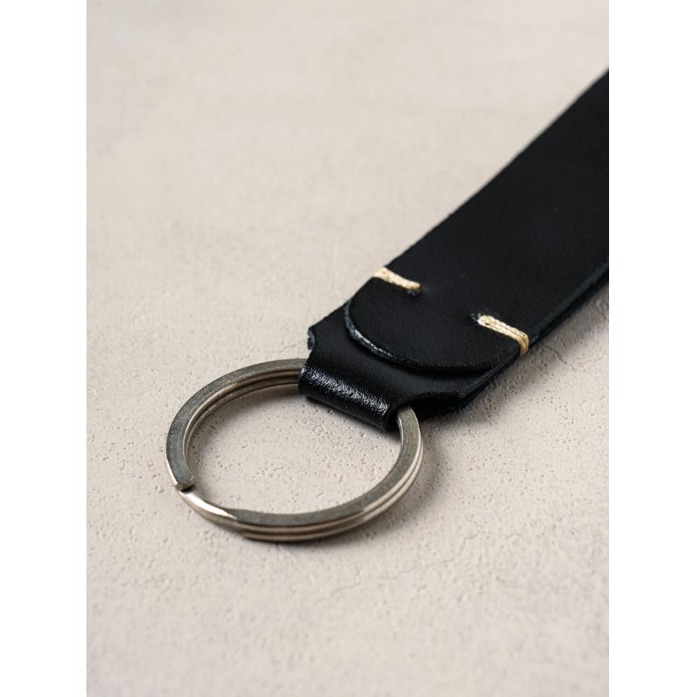 Daiso Genuine Leather Stitched Key Ring