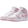 New Jordan 1 Mid Top Children's Basketball Shoes Pink Teenagers DQ8423-600
