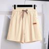 Women's Summer Thin and Slimming Ice Silk Shorts, Loose High Waisted Straight Leg Mid Length Pants, Casual Sports Wide Leg Pants, Cropped Pants