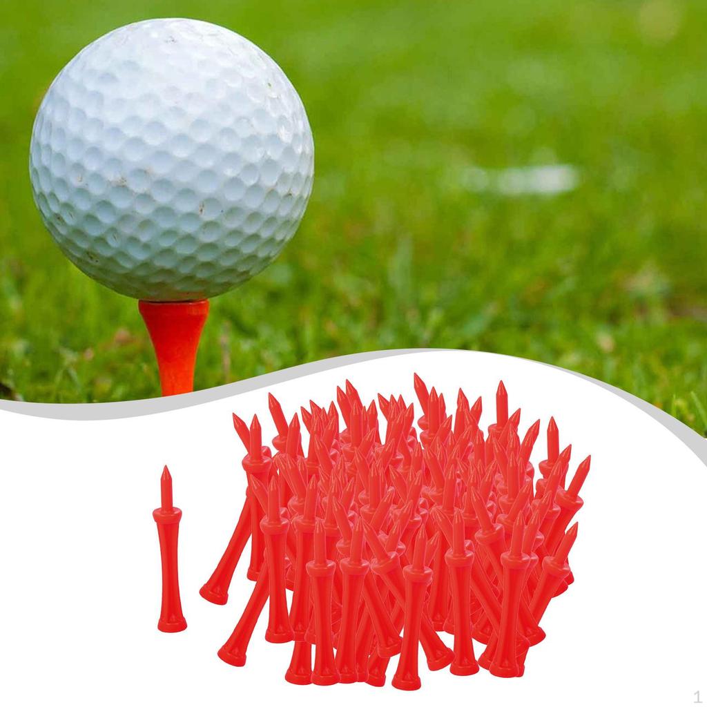 100 Golf Tees, Tee Gift Set, Professional Ball Holder, for Beginners And Adults, Driving