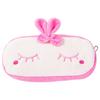 Korean Style Cartoon Animal & Fruit Plush Pencil Case - Cute, Large Capacity, Multi-functional Storage Bag for Students