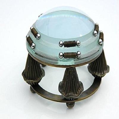 Five Legs Freehand Magnifying Glass with High Magnified View Brass