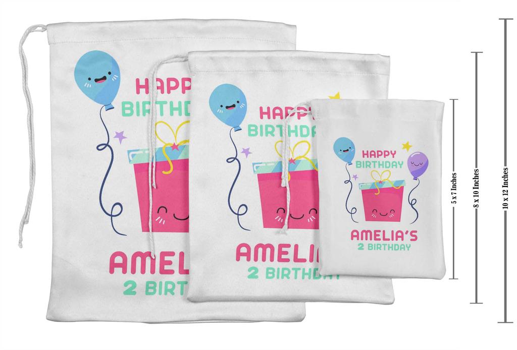 Darling Souvenir Black Number Birthday Custom Party Supplies Favor Bags Gift Pouches 15