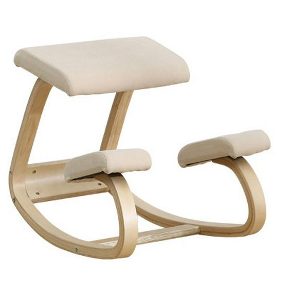Ergonomic Wooden Kneeling Chair for Posture Correction