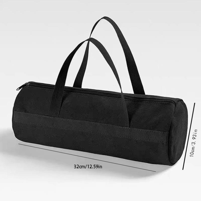 

Multifunctional Canvas Duffel Bag - Cylindrical Storage Tote for Outdoor Camping & Tools чёрный