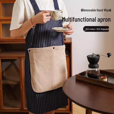 New Arrival: Detachable, Thickened Waterproof & Oil-Proof Hand Towel Apron for Modern Kitchens