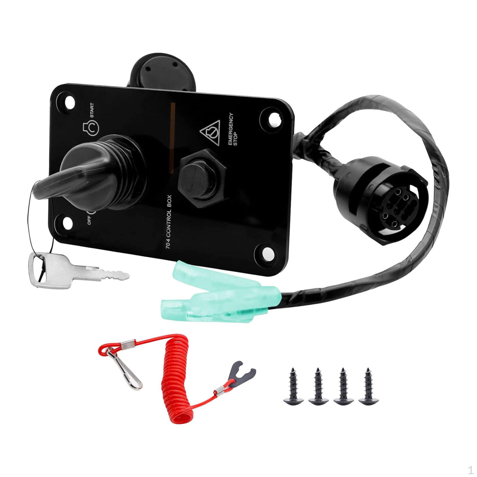 

Панель ключа зажигания для одномоторной лодки, 704-82570-12-00 Заменяет основную панель компонента подвесного мотора