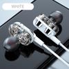 6D In-Ear Stereo High Bass Headphone In-Ear 3.5Mm Wired Earphones Metal Hifi Earpiece With Mic For Xiaomi Samsung Huawei Phones
