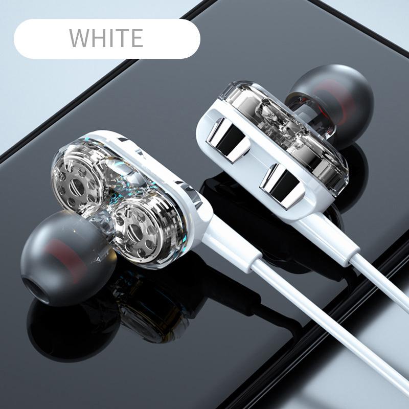 6D In-Ear Stereo High Bass Headphone In-Ear 3.5Mm Wired Earphones Metal Hifi Earpiece With Mic For Xiaomi Samsung Huawei Phones
