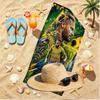 Neymar Jr Print Beach Towel, Versatile Lightweight Absorbent Beach Towel for Pool Surf Yoga Bathroom, Perfect Birthday Holiday Gift