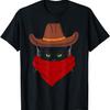 Funny Cowboy Hat Cat Texas - Cat Meme T-Shirt