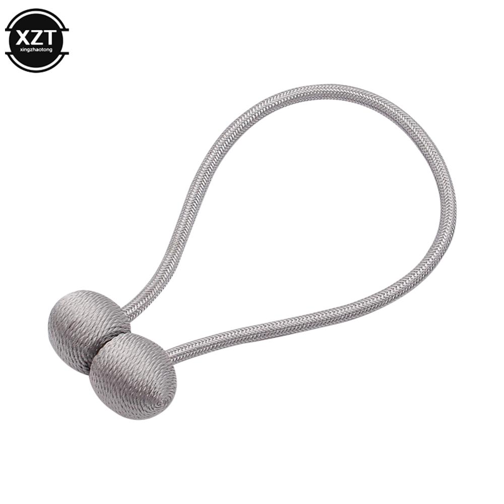 

1 шт. магнитные шарики-жемчужины для занавесок, веревочные завязки, держатели для намотки веревки, пряжки, зажимы, стержни для аксессуаров, держатели для крючков, украшения для дома светло-серый