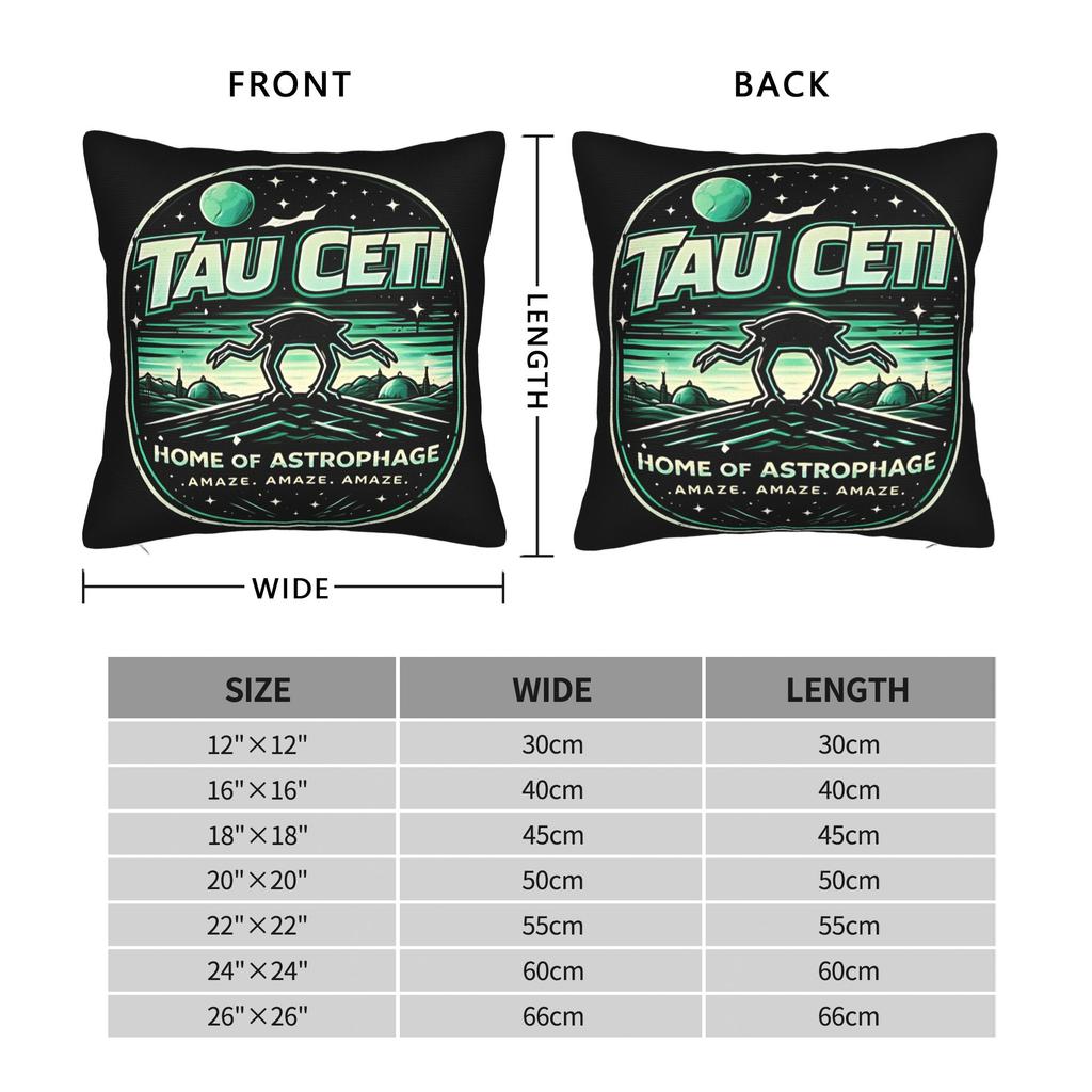 Project Hail Mary Tau Ceti Amaze Amaze Pillow Case Soft Pillow Cover Funny Cushion Cover For Living Room Bed Chair
