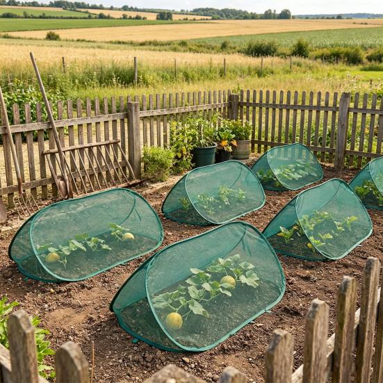 Pop Up Plant Cover Mesh Garden Protector Tent with Ground Stakes Foldable Plant Protection Netting for Vegetables Flowers Seedlings from Animals