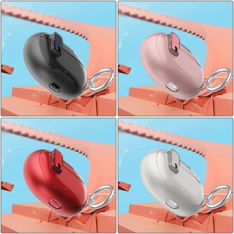 TPU Cover for Studio Buds/+ Earbud Holder Case with LED Light Visibility and Easy Access Ensuring Headsets Secures Fit