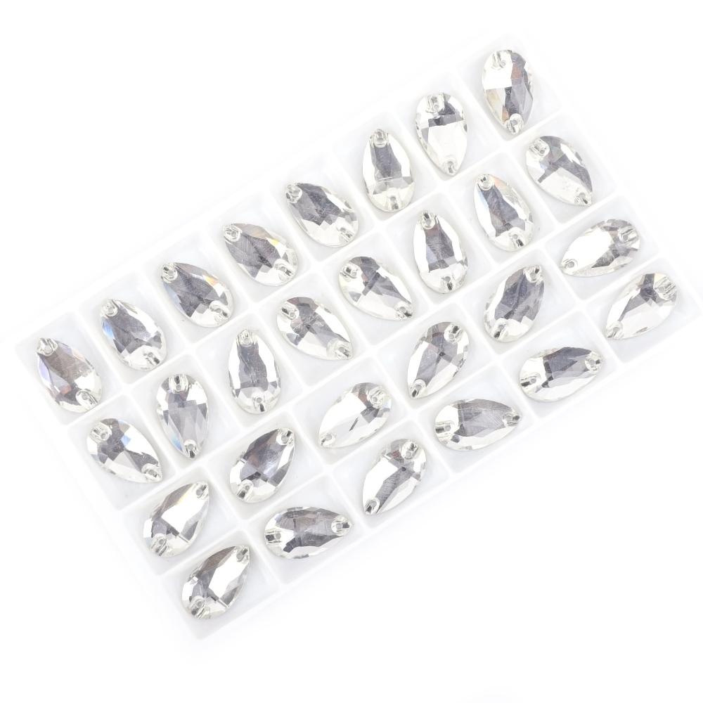 Drop Flatback Sew On Rhinestones Bulk Glass Crystal Stone for Tailoring Materials and Accessories Garment Accessories