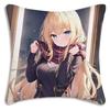 Anime Style School Theme Pillow Cover Vibrant Cartoon Character Print Polyester Cushion Case for Sofa Campus Style Anime Theme