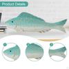 Fish Statue Wooden Figurine Birthday Gift Sculpture Ornament for Living Room Cafe Table