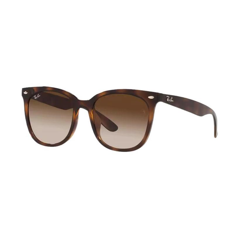 RayBan Side Letter Logo Injection Molded Irregular Shape Sunglasses Unisex Couple Tortoiseshell