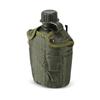 1L Outdoor Militär Kantinenflasche Camping Wandern Rucksackreisen Survival Wasserflasche Wasserkocher mit Deckel