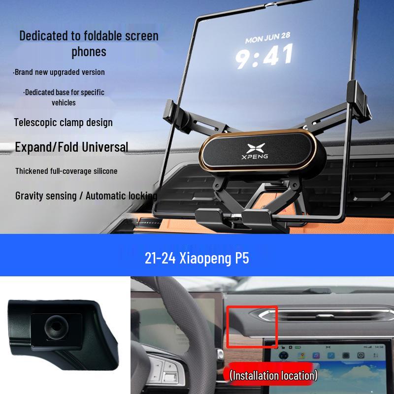 Foldable Air Vent Phone Holder for XPeng G3/P7/P5/G6 Navigation