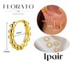Perforation 925 Silver Ear Needle Minimalist Hoop Earrings Metallic Gold Earrings For Women CZ Fashion Jewelry