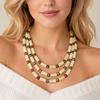Vintage Light‑Luxury Multi‑Layer Handmade Wooden Bead Long Necklace, Women Bohemian Style Sweater Chain Accessories Party Jewelr