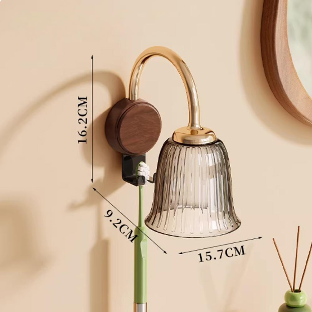 Durable Magnetic Drainage Toothbrush Organizer No Drill Installation Countertop Organizer чёрный