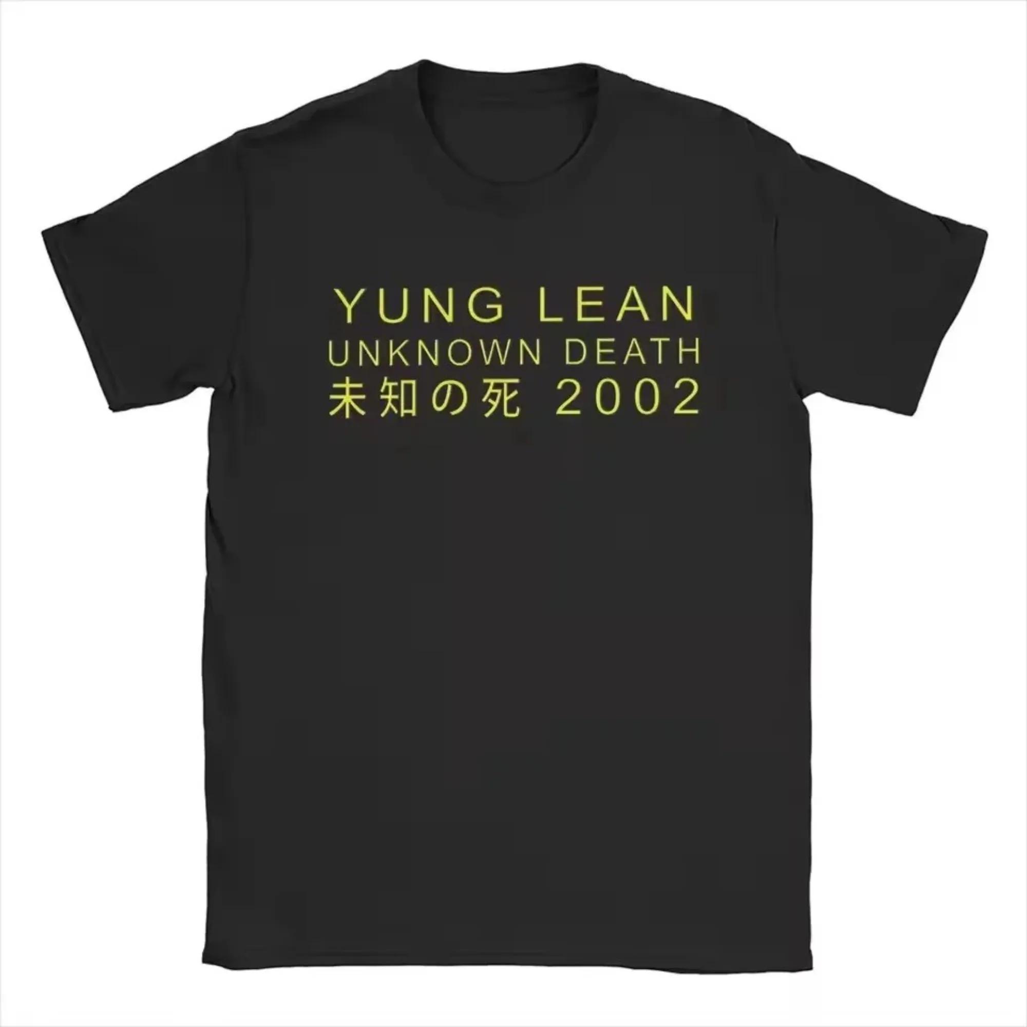 

Ретро Yung Lean Unknown Death 2002 Футболка з принтом турового альбому Чоловіча Мода Повсякденна Футболки з коротким рукавом Унісекс Високоякісна Бавовняна Футболка L