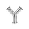 19-108mm Tube x 1.5-4" Y Shaped 3 Ways Spillter Tri Clamp SUS 304 Stainless Sanitary Plumbing Fitting Homebrew