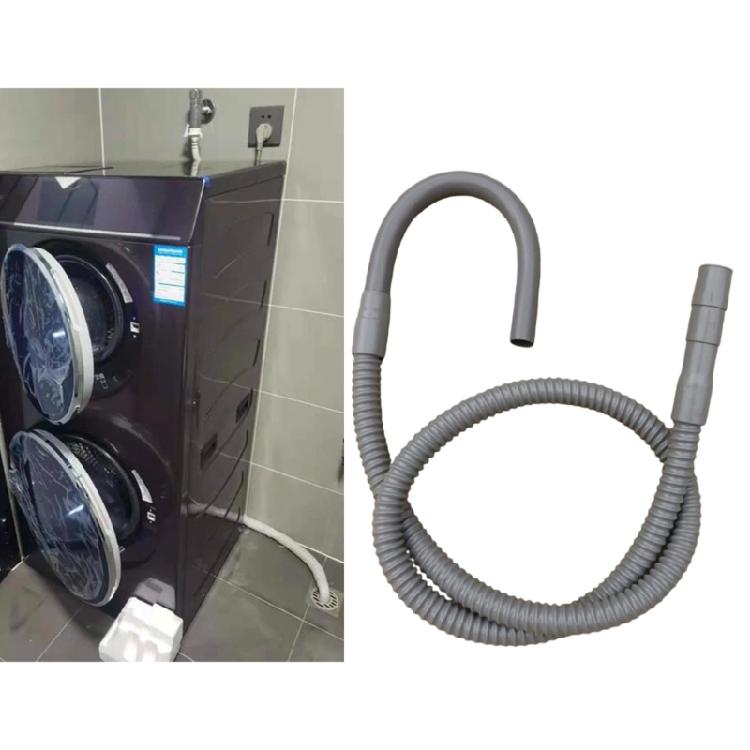 1.83m Practical Washing Machine Drain Pipe ABS Construction Efficient Drainage Suitable for Various Models Repairing