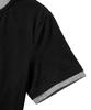 IDWS Layered Henley Neck T-Shirt Black