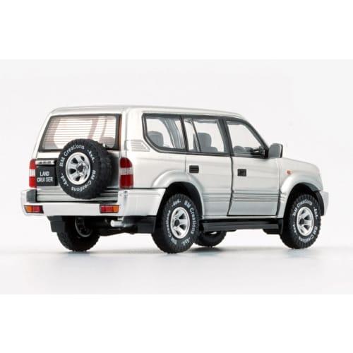 BM CREATIONS 1/64 Scale Toyota Land Cruiser Prado LC95 Silver (LHD) Finished Product