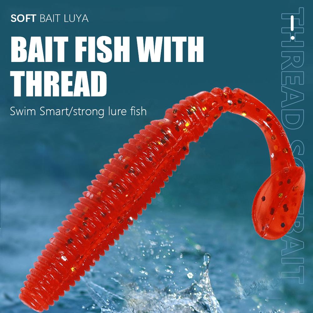 6 sztuk/worek Shad Fishing Lure 95 mm Miękkie tworzywa sztuczne Przynęty Swimbait Jigging Lure Sztuczne przynęty